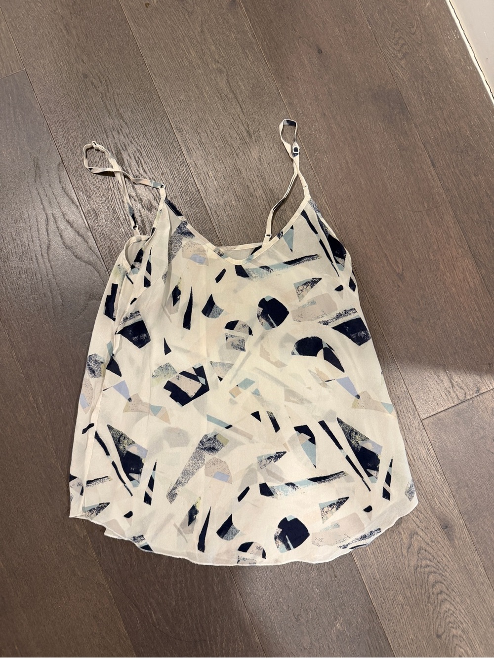 Aritzia Spaghetti Strap Silk Cami Top